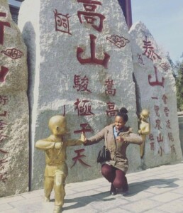 Teacher having fun in China